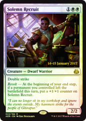 Solemn Recruit - Foil - Prerelease Promo